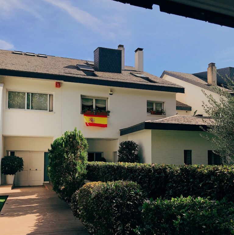 House with Spannish Flag