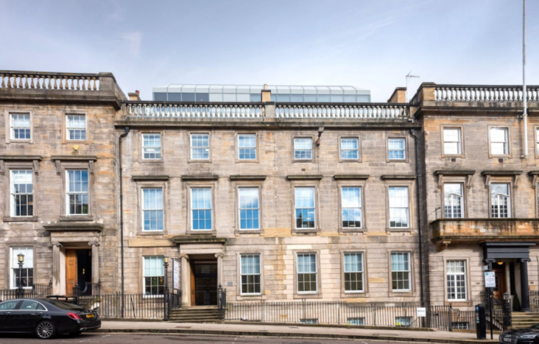 St Vincent Street Glasgow showing a commercial office block