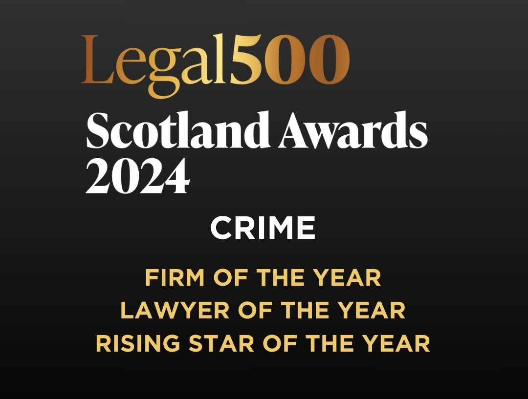 Scullion LAW's Criminal Defence team shortlisted for Legal 500 Scotland Awards 2024