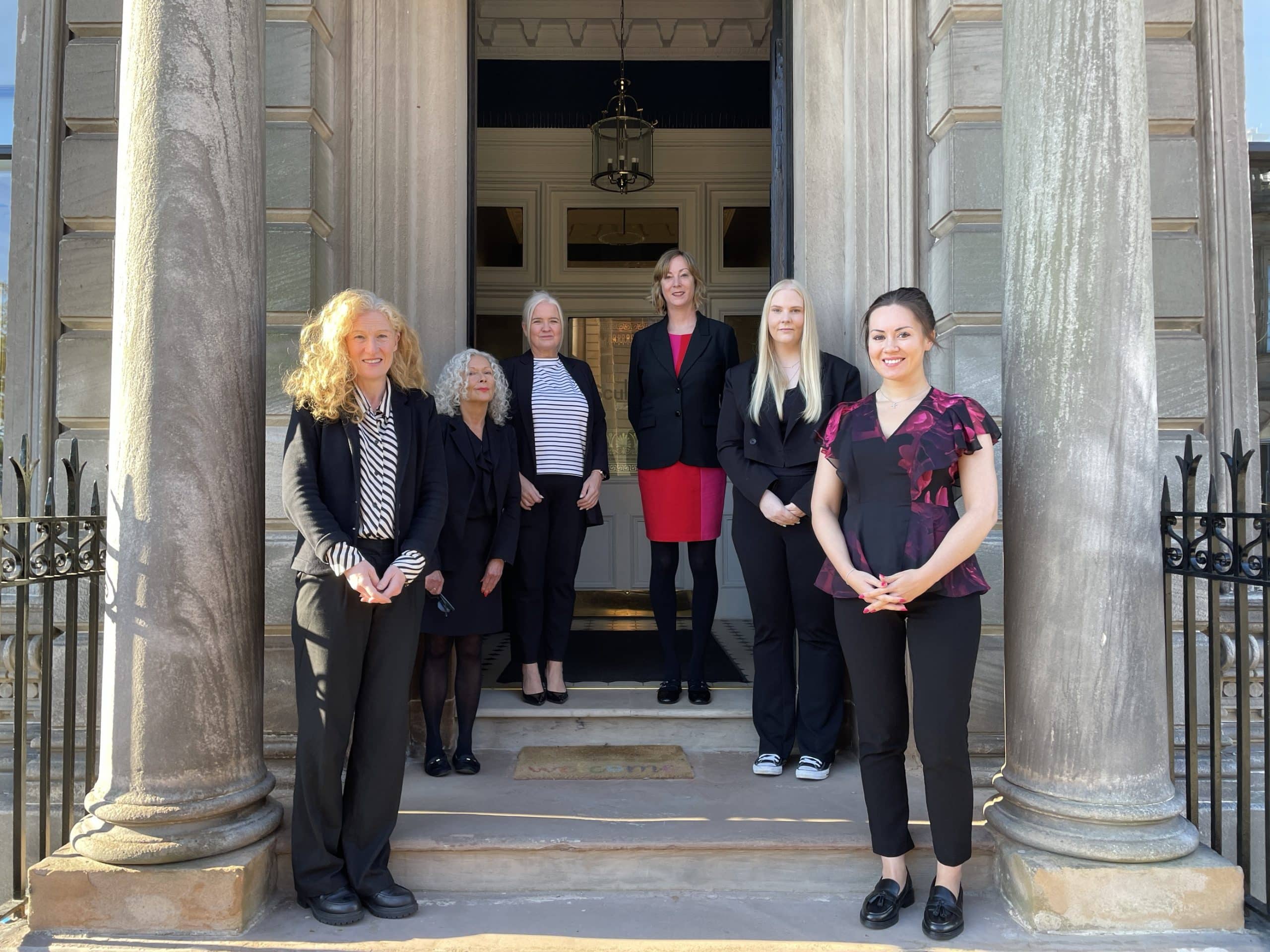 Scullion LAW Family Law team outside the Hamilton office