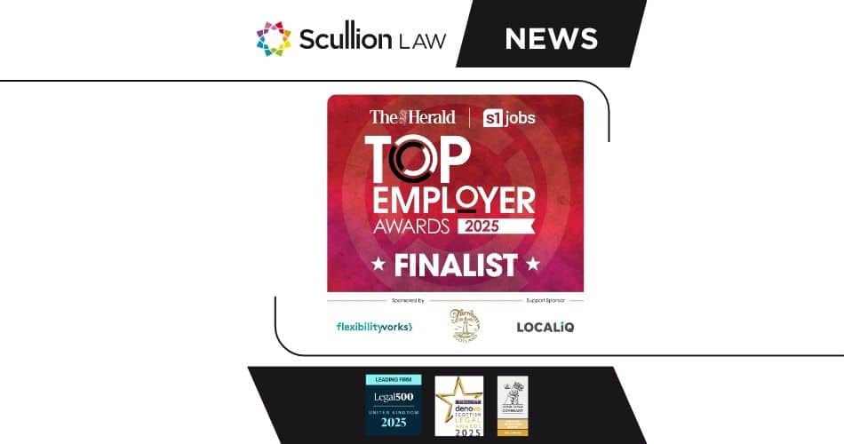 Scullion LAW finalists in the Herald Top Employer Awards