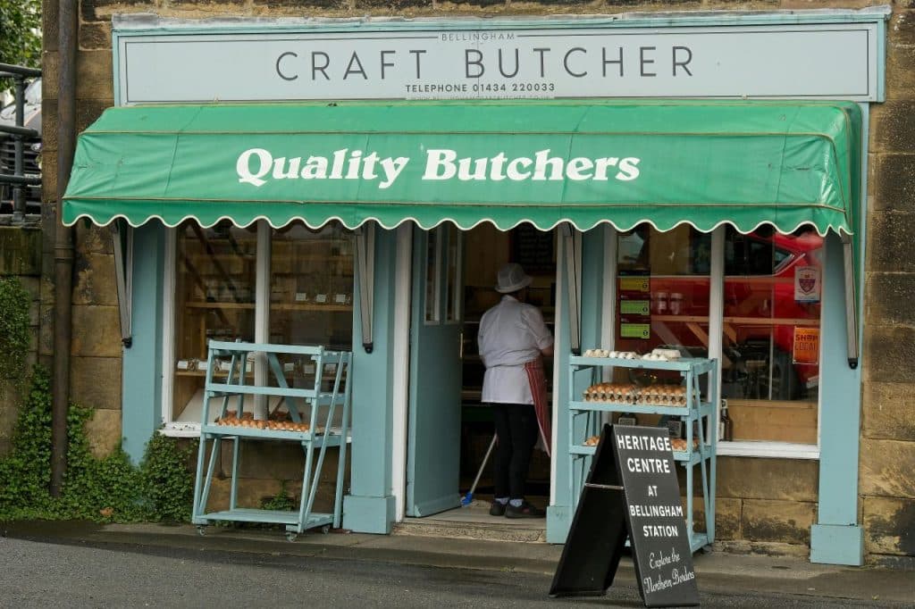 image of a butcher's shop reading 'quality butchers'