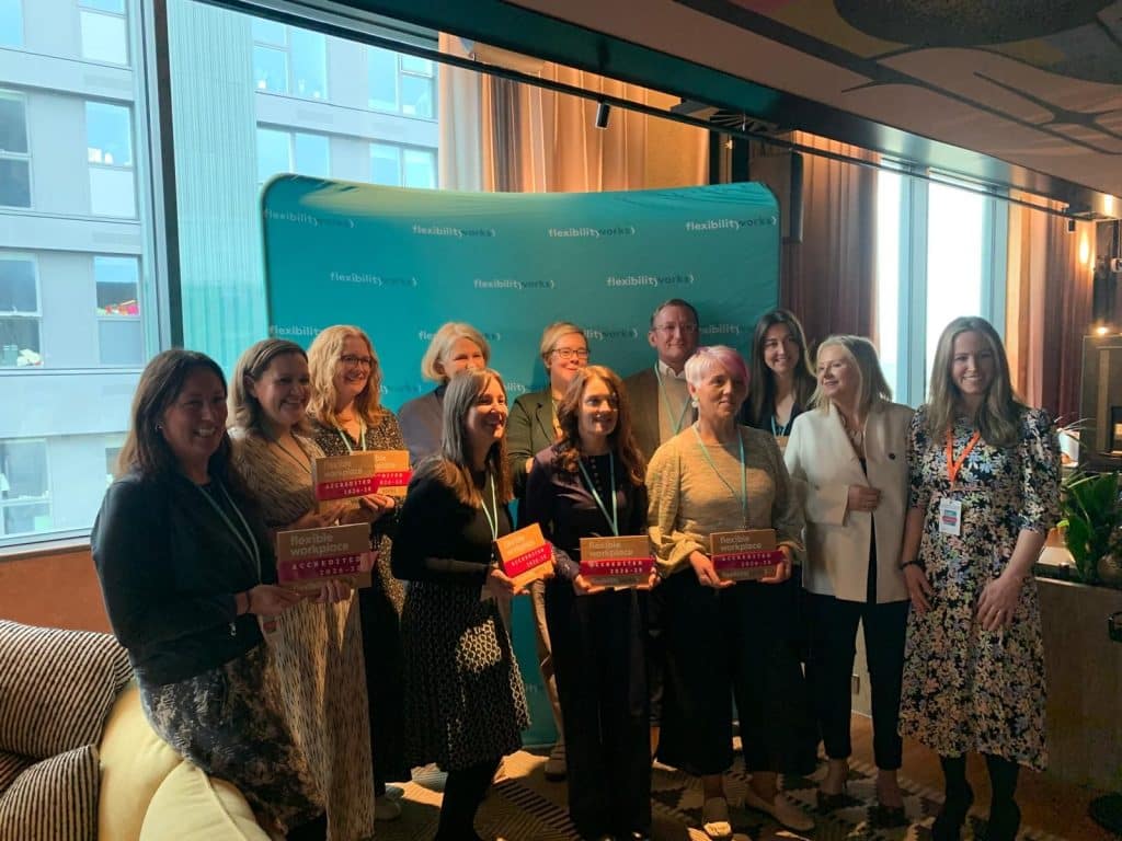 Shanna McDiarmid receives the Flexible Workplace Accreditation