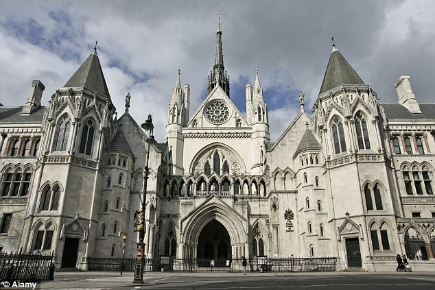 the Royal Courts of Justice, London, UK
